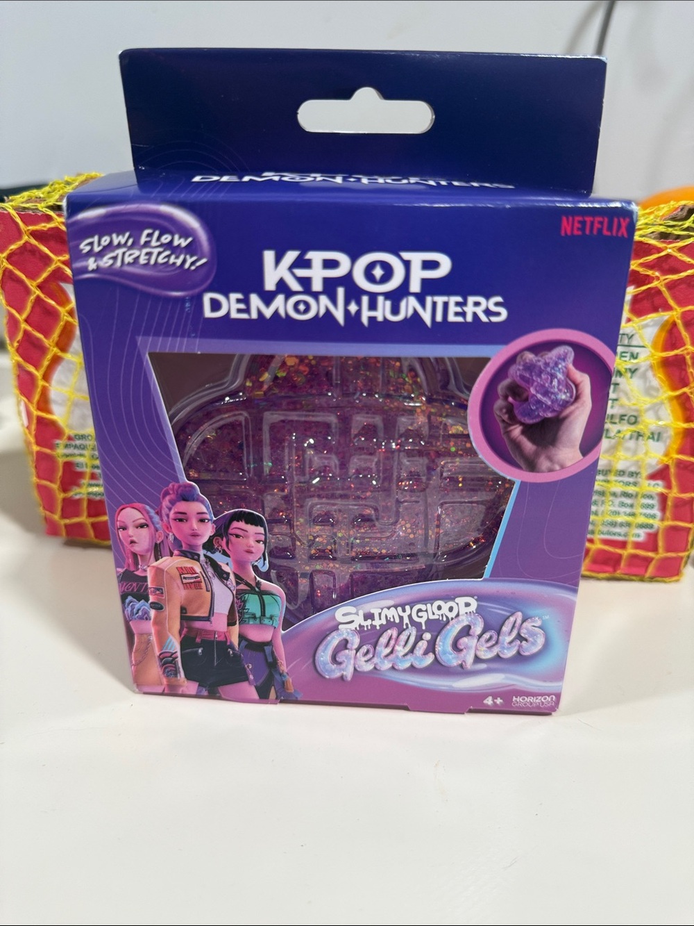 KPOP DEMON HUNTERS Purple SlimyGloop Gelli Gels Toy